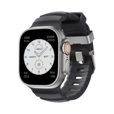 Imagem de Pulseira Esportiva De Silicone Para iWatch Ultra2 Apple Watch 46mm 49m