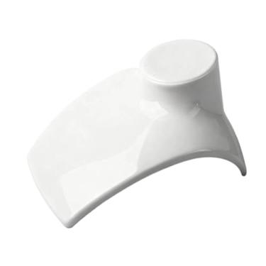 Imagem de KiBcsLic Organizador de busto para exibição de colares, pingente de mesa reutilizável, suporte para brincos, joias, manequim, suporte para vendedores de loja, Branco