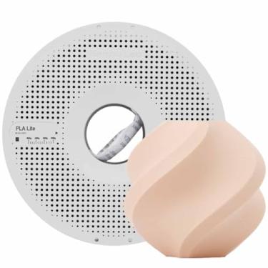 Imagem de Filamento Bambu Lab para Impressora 3D PLA LITE - Matte Beige - Com carretel reutilizável - 1,75mm - 1kg