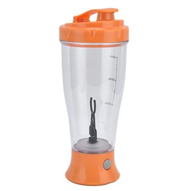 Imagem de Pssopp Copo de Mistura Elétrico, Liquidificador Portátil de Qualidade Alimentar para Shakes de Proteína Suaves, Capacidade de 350ml para Atletas e Frequentadores de Academia (Laranja)