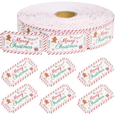 Imagem de Fancy Land 1000 peças Merry Christmas Raffle Tickets Roll Christmas Events Games Prizes Party Favors