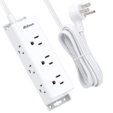 Imagem de Protetor de sobretensão Power Strip Mifaso 9 tomadas, 3 lados, 10 pés