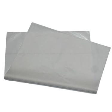 Imagem de Papel de seda 100 folhas, colorido 17,5 x 25 cm - Embalagem de roupas, embalagem de pipas (Cinza Claro)