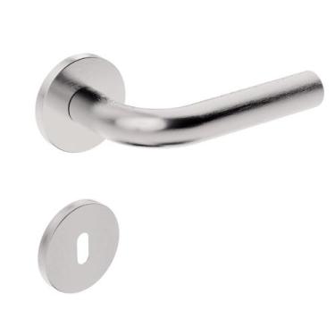 Imagem de Fechadura Interna Inox Home IX310 55mm Roseta Redonda Inox Escovado St