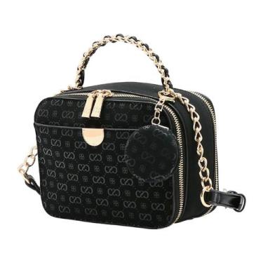 Imagem de Bolsa Feminina Pequena Alça Transversal Elegante Chenson, Preto, UN