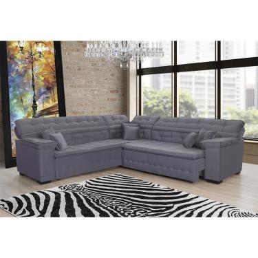 Imagem de Sofá de Canto Magno 2,57x2,57m Chumbo