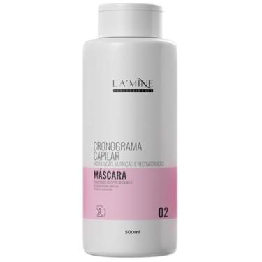 Imagem de Lamine, Mascara para cabelos, Cronograma Capilar, 500ml, Branca