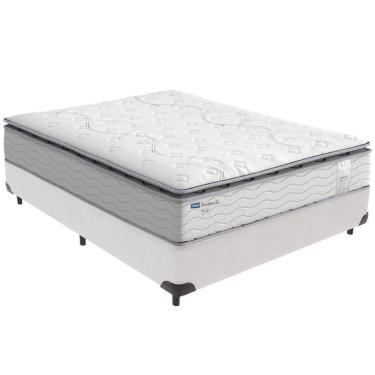 Imagem de Cama Box Branco E Colchão Amsterdã Molas Ensacadas Casal Probel