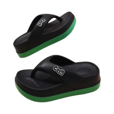 Imagem de Chinelo Feminino De Verão Com Solado Grosso, Aumenta a Altura, Antider