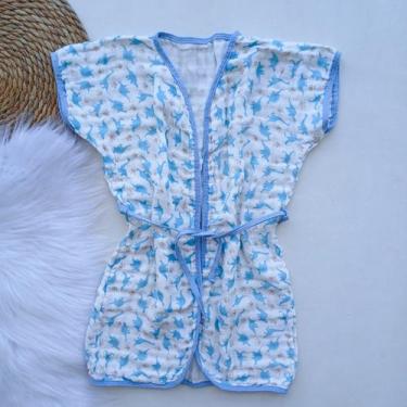 Imagem de Roupão de Banho Infantil 100 Algodão para Praia Piscina e Natação Até 