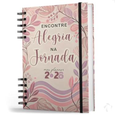 Imagem de NISTI PRINT, Planner Visão Semanal Mensal Capa Dura Alegria na Jornada