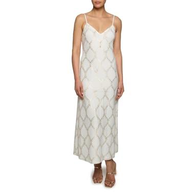 Imagem de Ramy Brook Vestido feminino Lynn, Diamante branco de inverno, 34