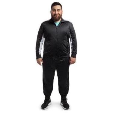 Imagem de Agasalho Essential Olympikus Masculino Plus Size G2 Preto-Masculino