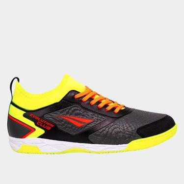 Imagem de Chuteira Futsal Penalty Evolution Club Locker Y-1 Unissex, Preto, Rosa