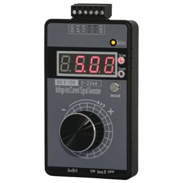 Imagem de Gerador de sinal 0-10V/5V ±10V/5V, 0-20Ma/4-20Ma, simulador analógico portátil com bateria de lítio integrada, perfeito para depuração PLC e ajuste do motor