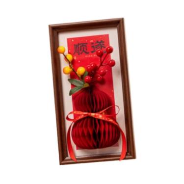 Imagem de Ioensy Quadro decorativo de Ano, porta-retratos para mesa e parede, moldura para fotos do Festival da Primavera, Style D