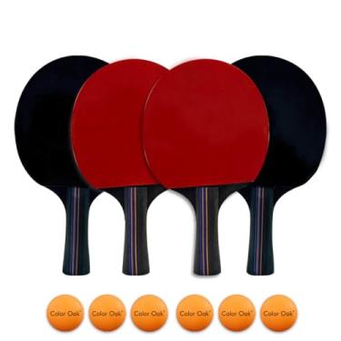 Imagem de Conjuntos de raquete de pingue-pongue – Conjunto profissional de bolas de tênis de mesa portátil para iniciantes e raquete de competição amadora (4)