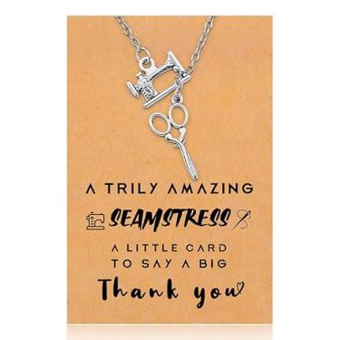 Imagem de Tofwaol Presente de aniversário e Natal para mulheres e homens, presente de agradecimento para advogado dentista, colar de prata com cartão de agradecimento, Zinco, Sem Pedra Preciosa