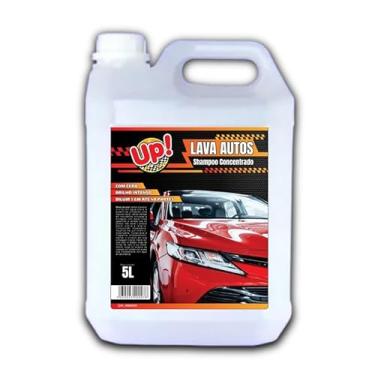 Imagem de Shampoo Automotivo UP com Cera, Diluição 1:40, 5 Litros, Fórmula Protetora, Brilho Intenso, Limpeza e Enceramento