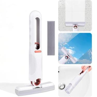 Imagem de Mini Mop Branco Rodo Portátil Ideal Para Azulejos - Portatil