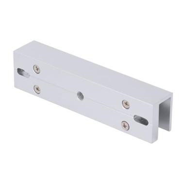 Imagem de Garosa Suporte Em Forma de U de Liga de Alumínio Fechadura Magnética de 350 Libras, Suporte de Porta de Vidro Sem Moldura Resistente para de Controle de Acesso, Capacidade de Carga de 180 Kg para