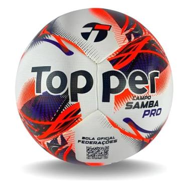 Imagem de Bola Futebol Topper Campo Samba Velocity Pró Federações