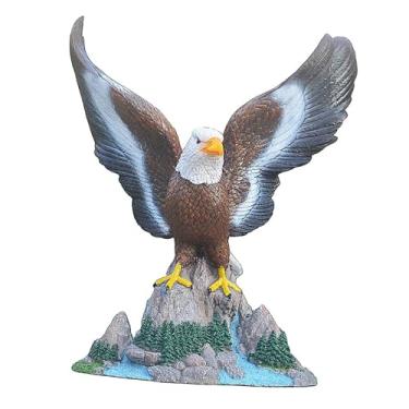 Imagem de Ｂｅｓｇａ Estátua de águia, estatueta de animal, presente de aniversário colecionável, ornamento, peça central de mesa para mesa, estante, jardim, decoração de