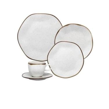 Imagem de Kit Aparelho De Jantar E Chá Porcelana 20 Peças Ryo Maresia Oxford, Br