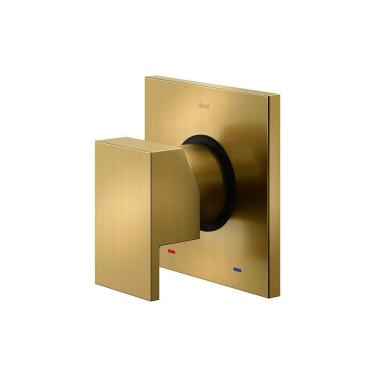 Imagem de Acabamento Monocomando Chuveiro e Ducha Higiênica Docol New Edge Base Deca 90021756072 Ouro Escovado