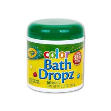 Imagem de Crayola Bath Dropz - 60 pastilhas para colorir o banho