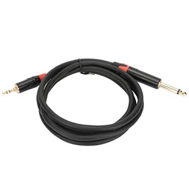 Imagem de SUNGOOYUE Cabo Adaptador de áudio Profissional de 3,5 Mm a 6,5 ​​Mm, Cabo de Som de PVC de 4,9 Pés, Conector Macho para Macho para Equipamento Musical, Preto