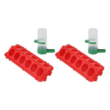 Imagem de Naroote 2 Conjuntos de Alimentador de Frango Pintinho Pássaros Alimentador de água Com Design Automático, Grande Capacidade, Material Pp Seguro para Equipamentos de Aves, Pássaros (#13)
