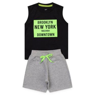 Imagem de Conjunto Infantil Menino Verão Regata Brooklyn Kangulu-Masculino