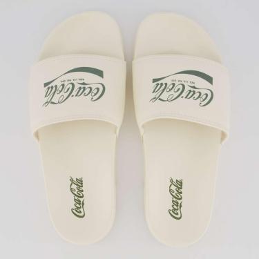 Imagem de Chinelo Slide Coca Cola Leeds Branco-Unissex