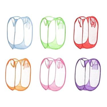 Imagem de Cesto Organizador de Roupas Dobrável Multiuso Sortido, 50x30cm,Cestos de Roupa Suja, Cestos para Quarto de Bebê, Cestos Dobráveis de Roupa Suja