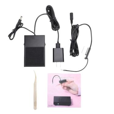 Imagem de Fafeicy Lâmpada de Pinça de Cílios LED Com Interruptor de Pedal, Luz de Cura Rápida Portátil, para Extensões de Cílios Ferramenta de Salão Profissional USB Recarregável 17,43 Onças (Plugue dos EUA)