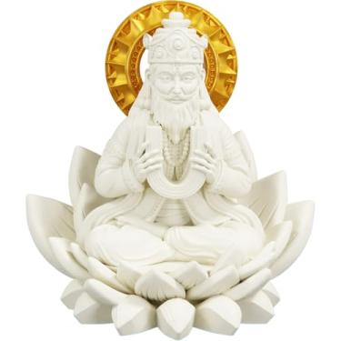 Imagem de Estátua Vishvakarma Deus Hindu da Arquitetura - Arquiteto dos Devas (Cor Mármore Dourado)