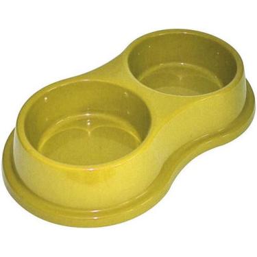 Imagem de Comedouro Bebedouro Pote Duplo Vasilha Plastica Tam. P - Four Plastic,