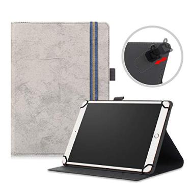 Imagem de DINGGUAGUA Capa universal para tablet Android de 10,1 polegadas, compatível com tablet Onn/Teclast/VASTKING/Digiland/ZONKO/PRITOM/Blackview/Moderness/MAGCH de 10 polegadas, cinza