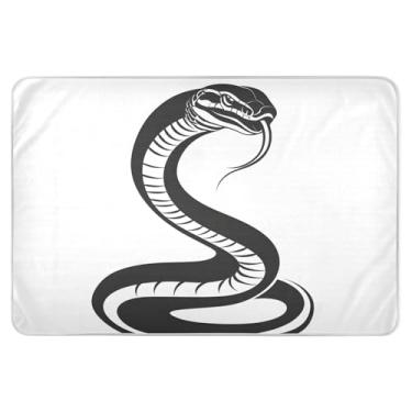Imagem de Protetor de colchão para cama Cobra Snake grande, 86 cm x 132 cm, almofadas de parto para adultos, crianças, idosos e animais de estimação