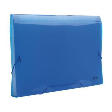 Imagem de Pasta sanfonada A4 12 divisórias azul New Line Dello