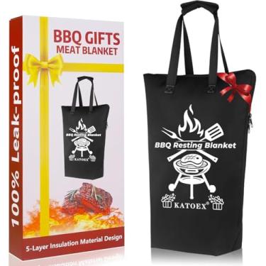 Imagem de Cobertor de churrasco para descanso de carne, saco com isolamento de carne para fumar para peito grande/peru/presentes masculinos, saco de descanso isolado para grelhar atualizado feito de pano Oxford