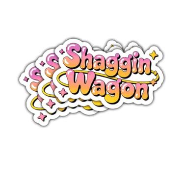 Imagem de Adesivo de carroça com 3 peças, engraçado, humor, presente sexy para amantes da cultura e viagens, adesivos de vagão Shaggin para adultos, homens, ele, dela, aniversário, decalque de carro vintage