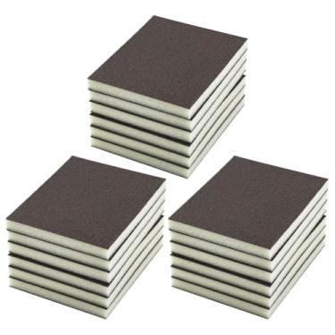 Imagem de 18 peças de blocos de lixamento manuais para marcenaria bloco de lixa automotiva esponja de lixamento molhada blocos de areia flexíveis almofadas de areia para polimento de plástico metal drywall mix