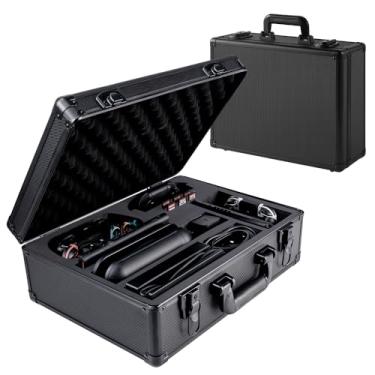 Imagem de Diy Large Case Compatible with Nintendo Switch 1 & Switch 2, Aluminum Frame, GH Carrying Case for Switch 1 & 2 Console, Dock, Joy Con Controller, Charging Grip, Pro Controller and other accessories