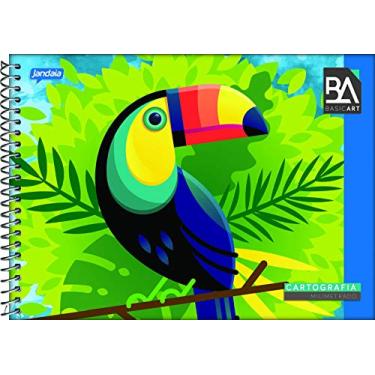 Imagem de Caderno Esp 275X200Mm Capa Dura Cartografia Mil 96Fls 05/Pt Basic Art Fsc
