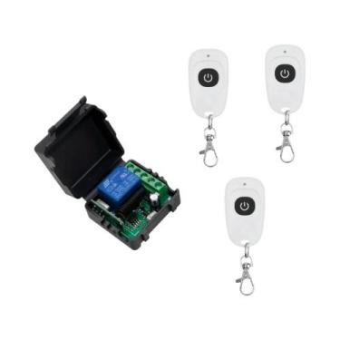 Imagem de Interruptor De Controle Remoto Sem Fio Universal RF 12V 1CH 433Mhz Mód