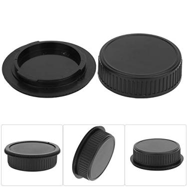 Imagem de GLOGLOW Kit de Capa de Lente de Câmera para Câmeras DSLR de Montagem PK, 3 Peças, Plástico Preto, Tampa do Corpo e Conjunto de Tampa Traseira para Câmeras DSLR de Montagem PK, 3 Peças, Plástico Preto, Corpo