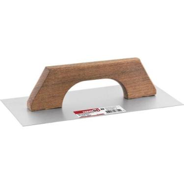 Imagem de Desempenadeira Aço Lisa 12,0x39,0cm Cabo Total Madeira Fecha - Nove54