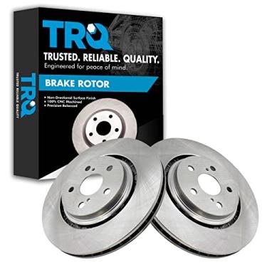 Imagem de TRQ Conjunto de 2 pares de rotor de freio a disco dianteiro LH RH para Toyota Lexus